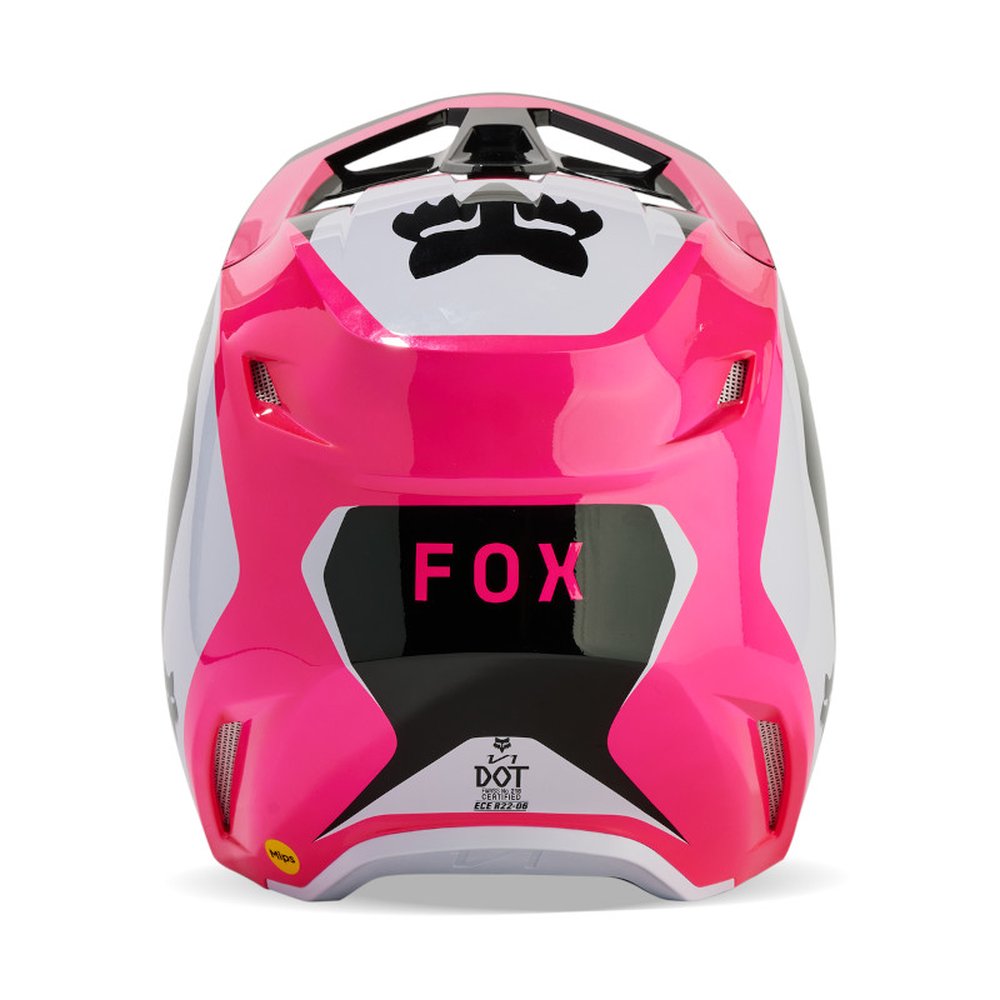 FOX V1 FLORA HELMET Motocross Helm Schwarz/Pink
