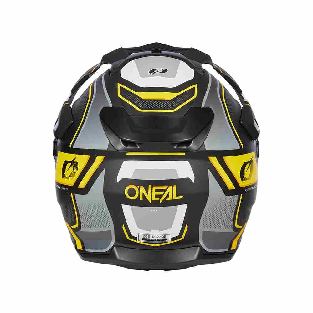 ONEAL D-SRS Square Enduro Motorrad Helm schwarz grau neon gelb