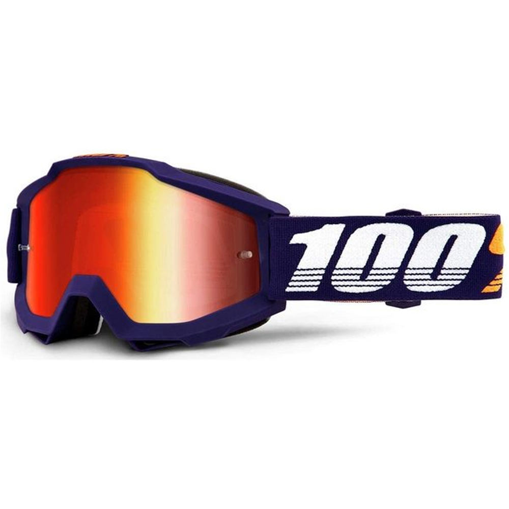 100% Strata Brille 2016 Bubble Gum Silber Verspiegelt Klar MX Motocross MTB Quad 