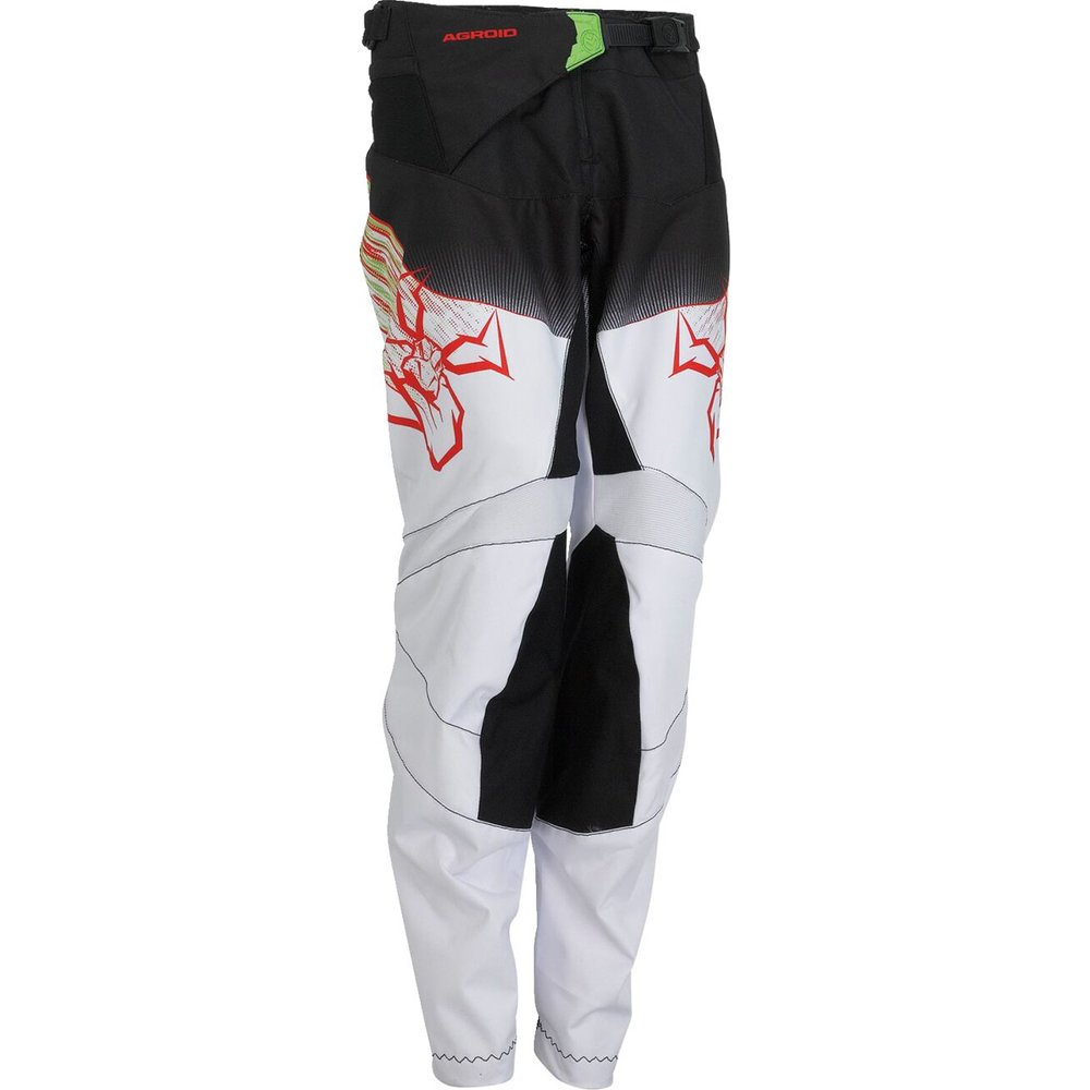MOOSE RACING Agroid Youth Kinder Motocross Hose grün rot schwarz