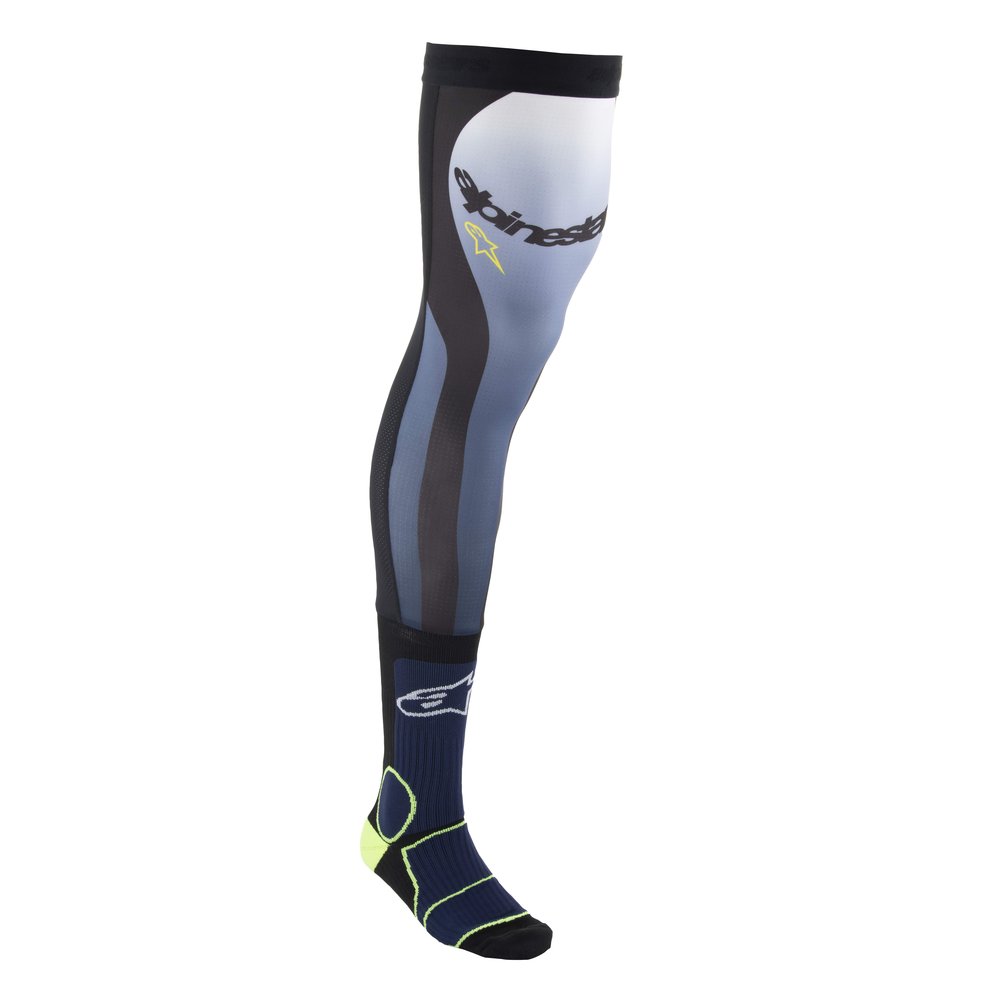 ALPINESTARS Knee Brace Socken navy blau gelb