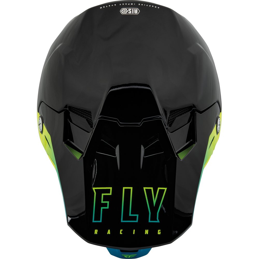 FLY Formula CC Centrum Motocross Helm schwarz blau gelb