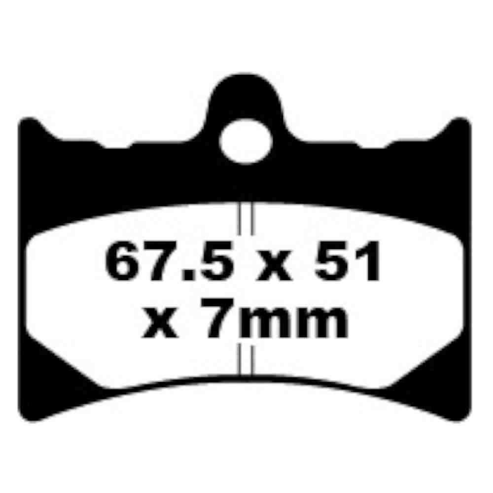 EBC BRAKES FA126HH Sinter Bremsbelag-Satz HH