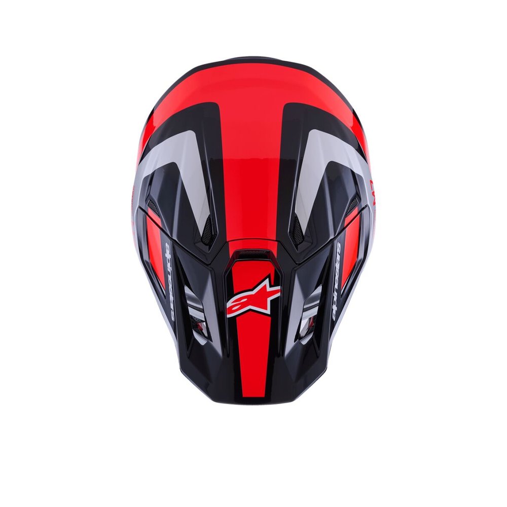 ALPINESTARS Supertech M7 Rise Motocross Helm schwarz/rot/silber