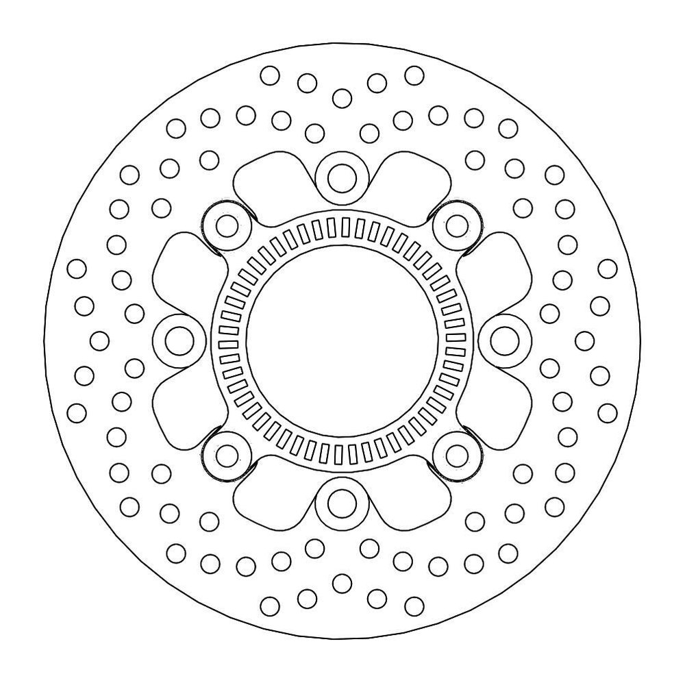 MOTO-MASTER Bremsscheibe Halo hinten