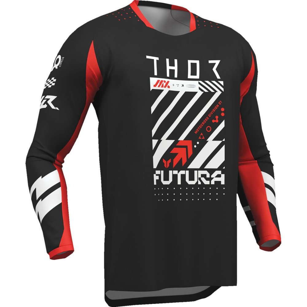 THOR Launchmode Futura Youth Kinder Jersey schwarz/rot