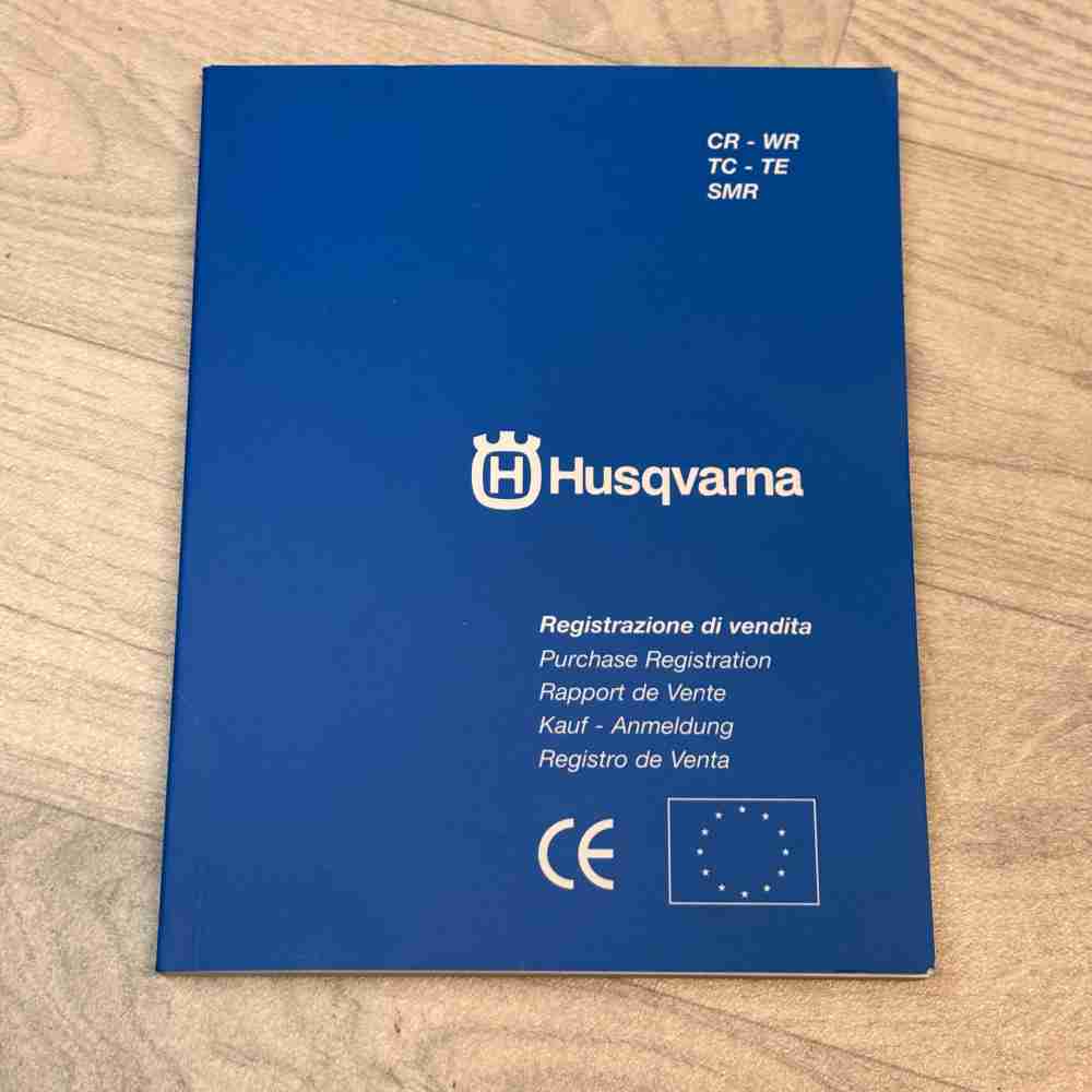 HUSQVARNA CR WR TC TE SMR Kauf-Anmeldung Buch Original OEM 800090573