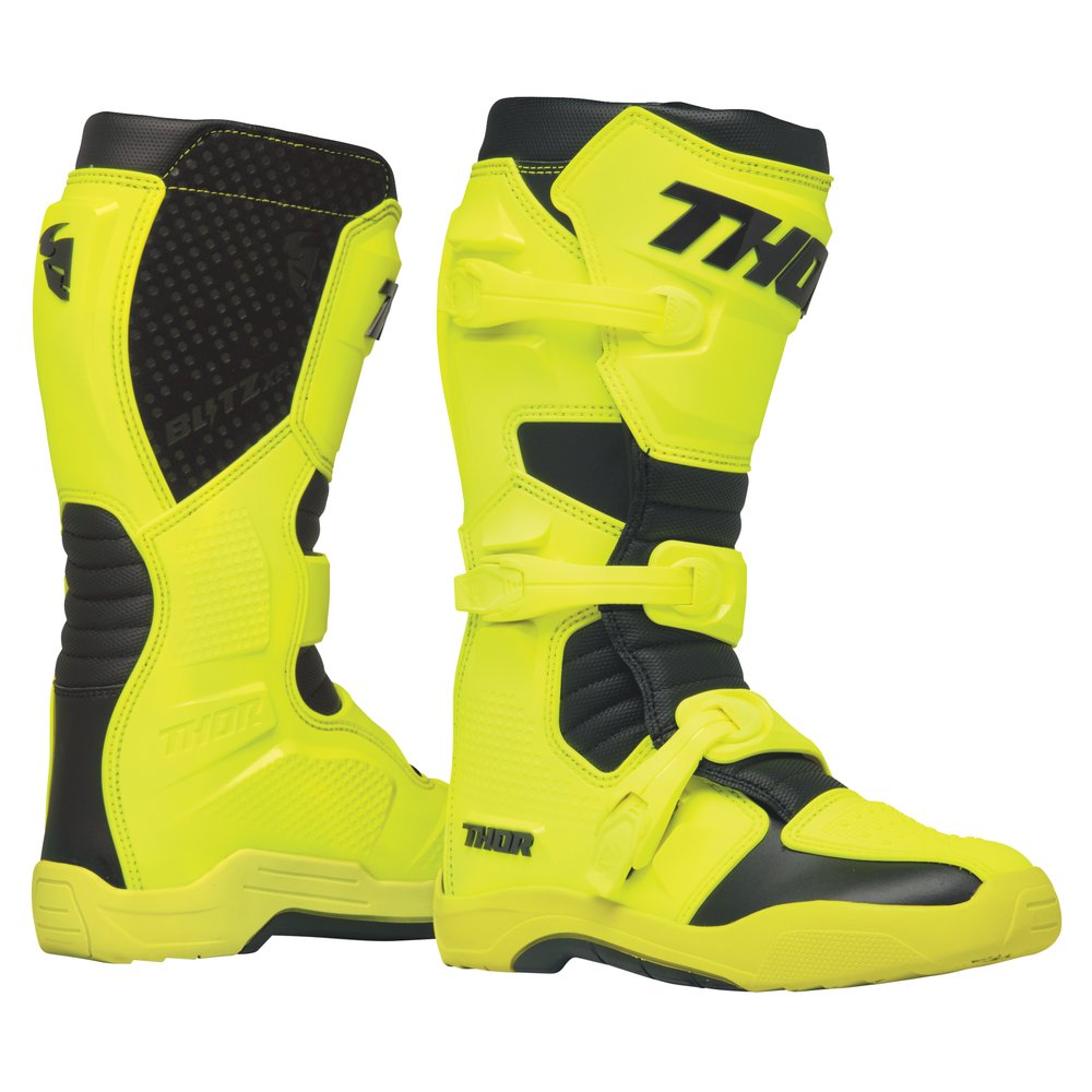 THOR Blitz XR Motocross Stiefel acid gelb schwarz