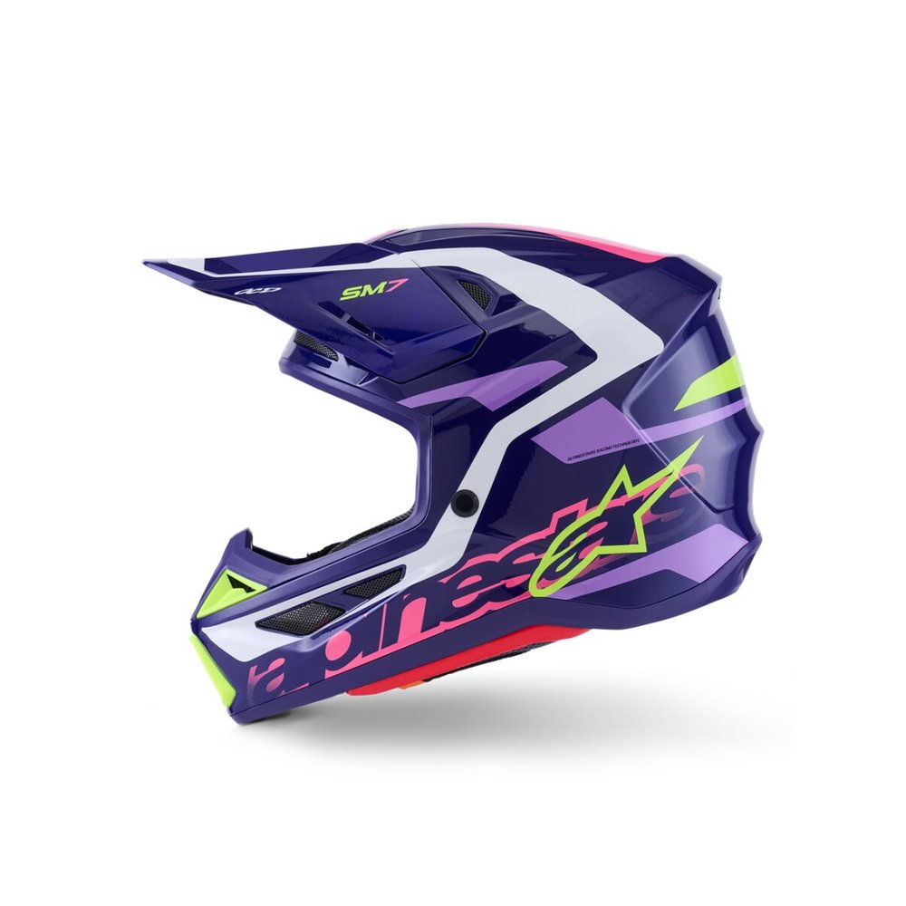ALPINESTARS Supertech M7 Deed Motocross Helm lila/pink