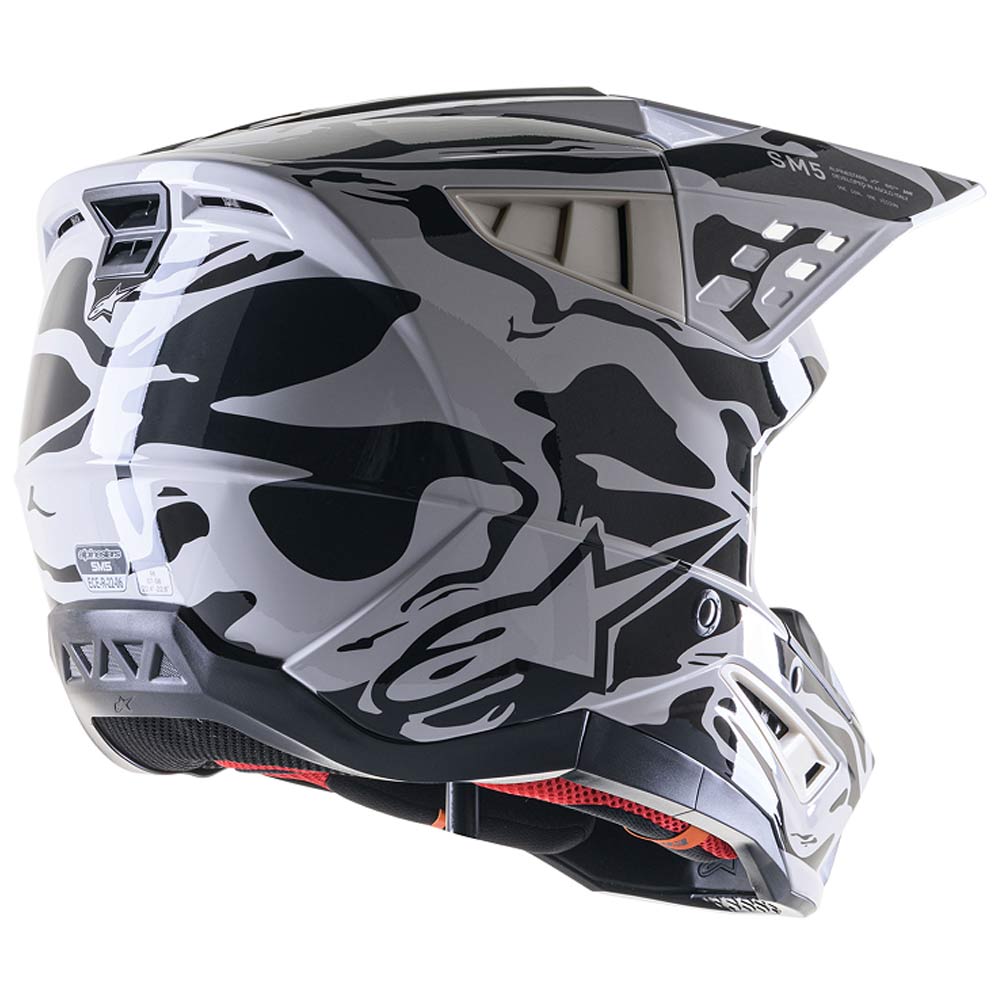 ALPINESTARS Supertech M5 Mine Motocross Helm grau