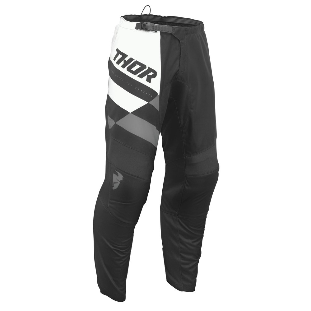 THOR Sector Checker Motocross Hose schwarz grau