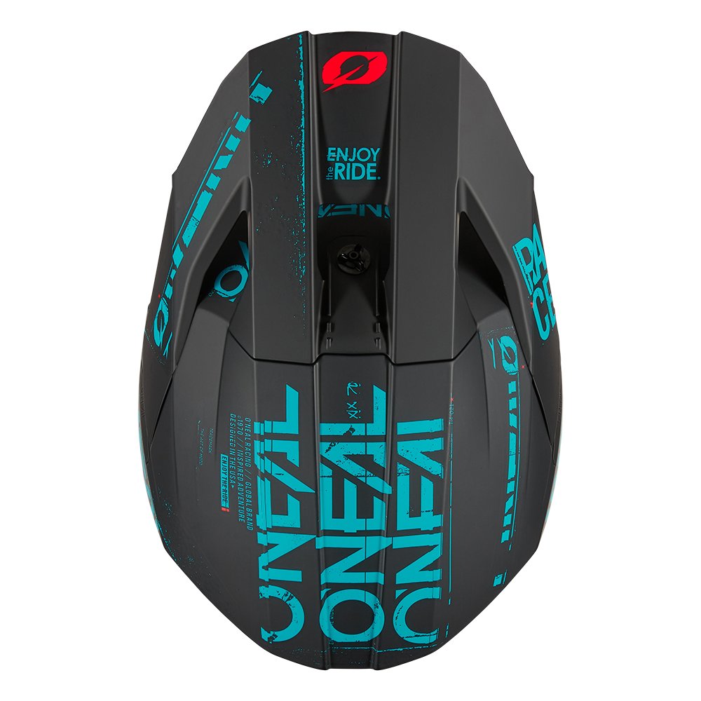 ONEAL 3SRS Motocross Helm Static schwarz teal ONEAL 3SRS Motocross Helm Static schwarz teal