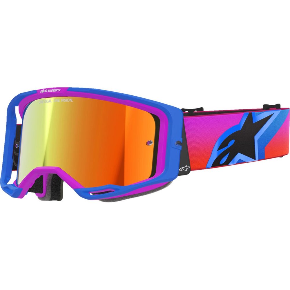 ALPINESTARS Vision 8 Corp Brille blau/lilaP/orange vespiegelt-rot ALPINESTARS Vision 8 Corp Brille blau/lilaP/orange vespiegelt-rot