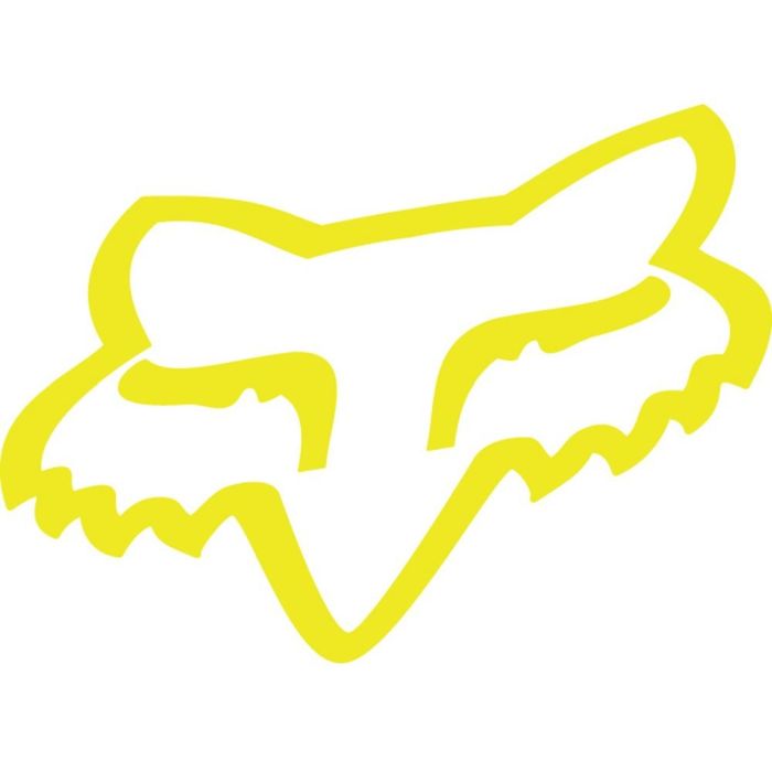 FOX HEAD TDC ca. 5 cm Sticker gelb