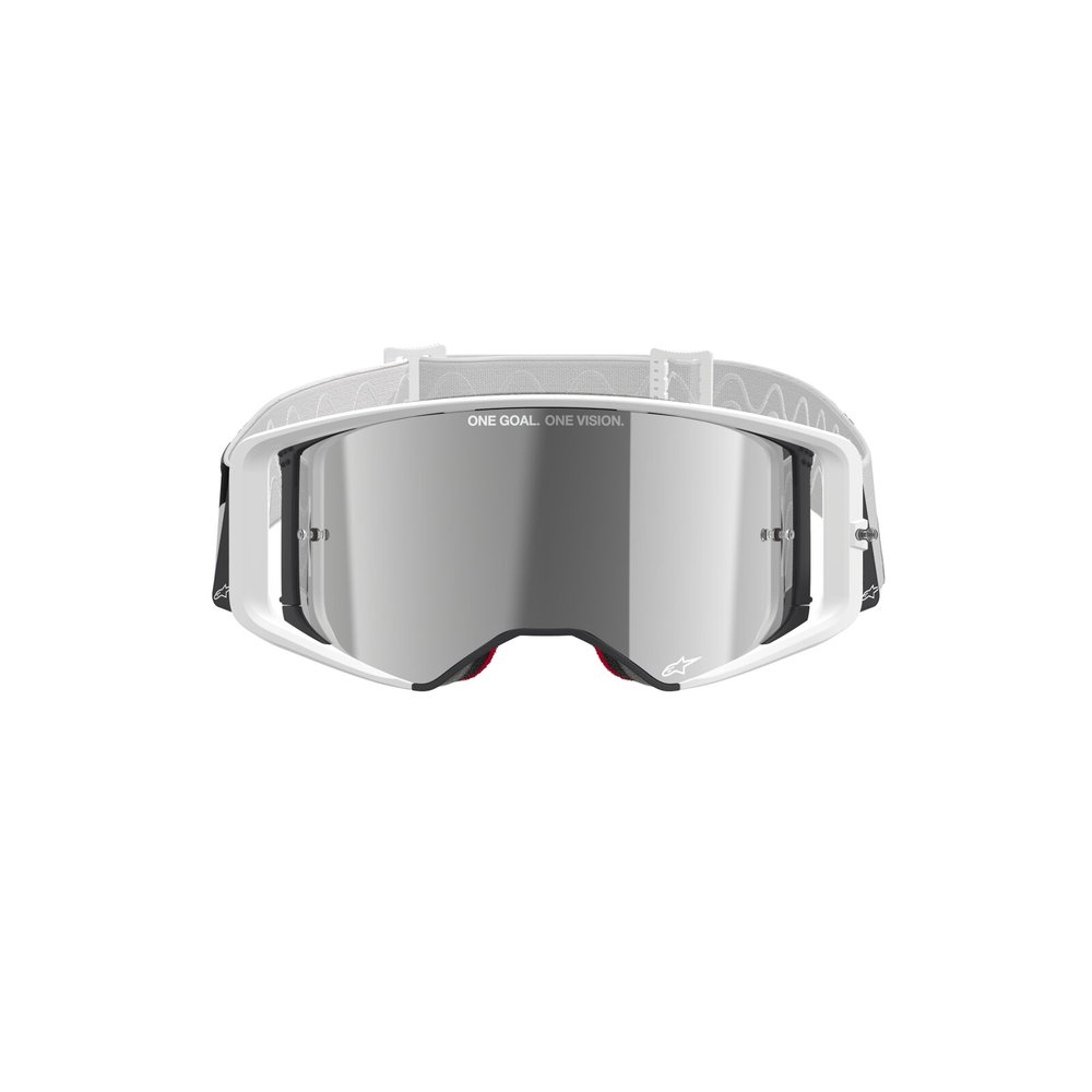ALPINESTARS Supertech Corp Absolute Vision Brille weiss silber verspiegelt
