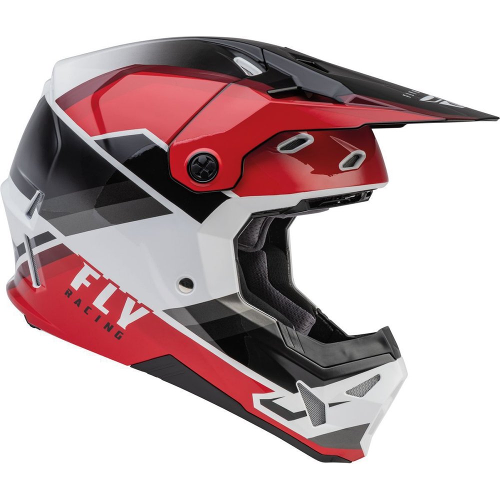 FLY Formula CP Rush Motocross Helm schwarz rot weiss