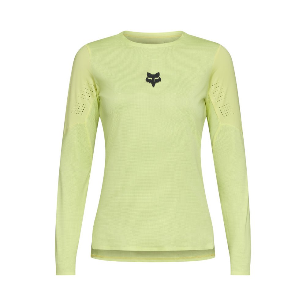 FOX W FLEXAIR LS JERSEY für Frauen Limestone Gelb Schwarz