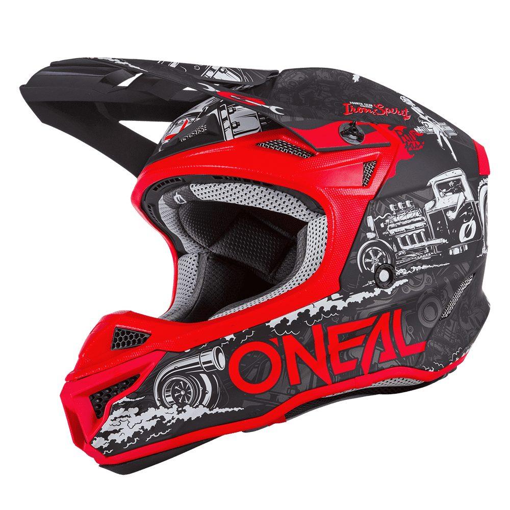 ONEAL 5SRS Polyacrylite HR V.22 MX Helm schwarz rot