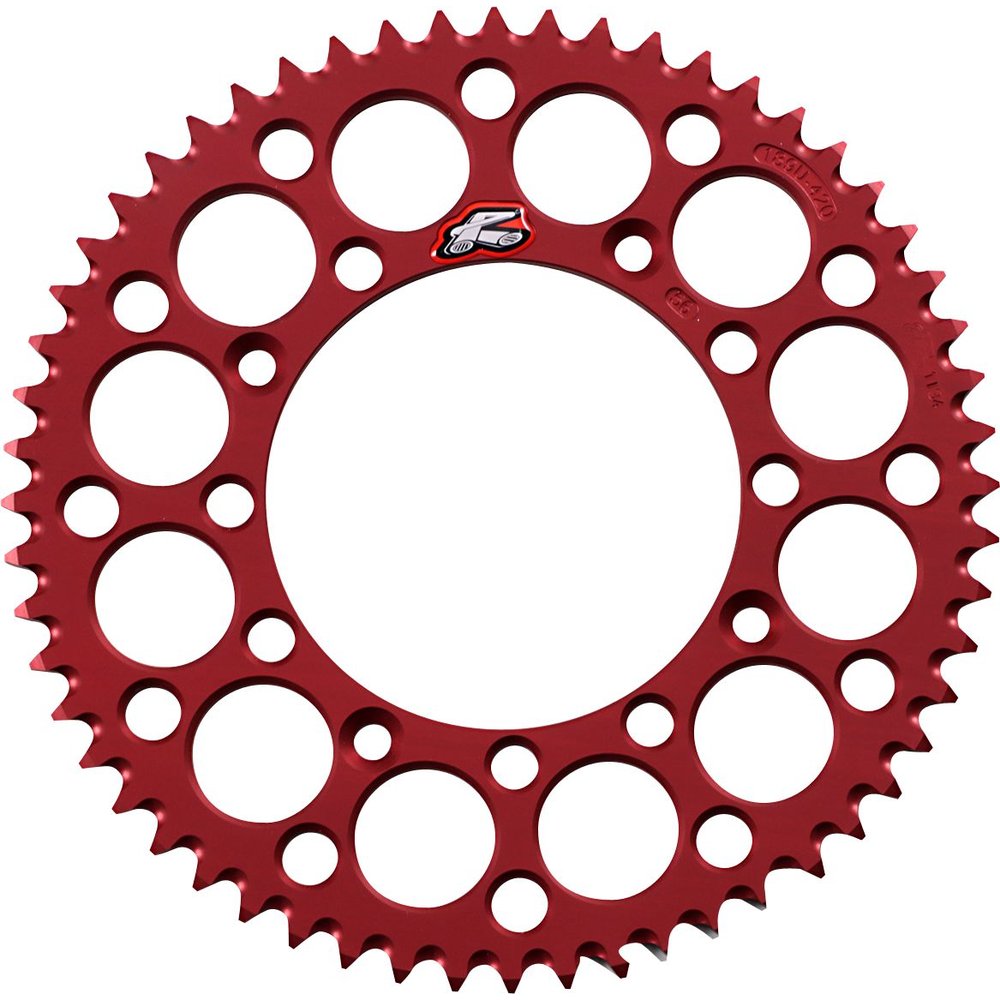 RENTHAL Hinteres Kettenrad 420 56T rot