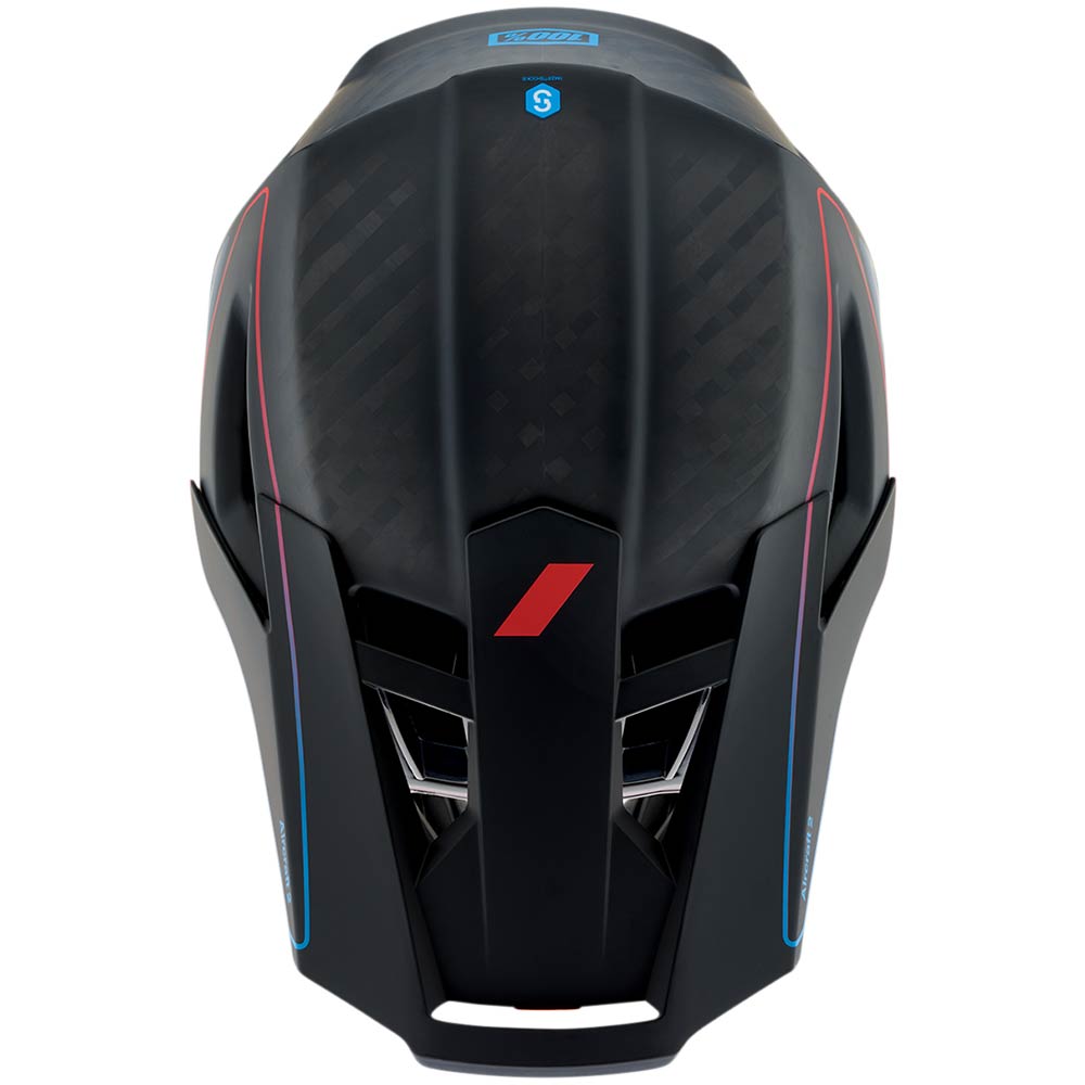 100% Aircraft 2 MTB Helm blau rot 100% Aircraft 2 MTB Helm blau rot