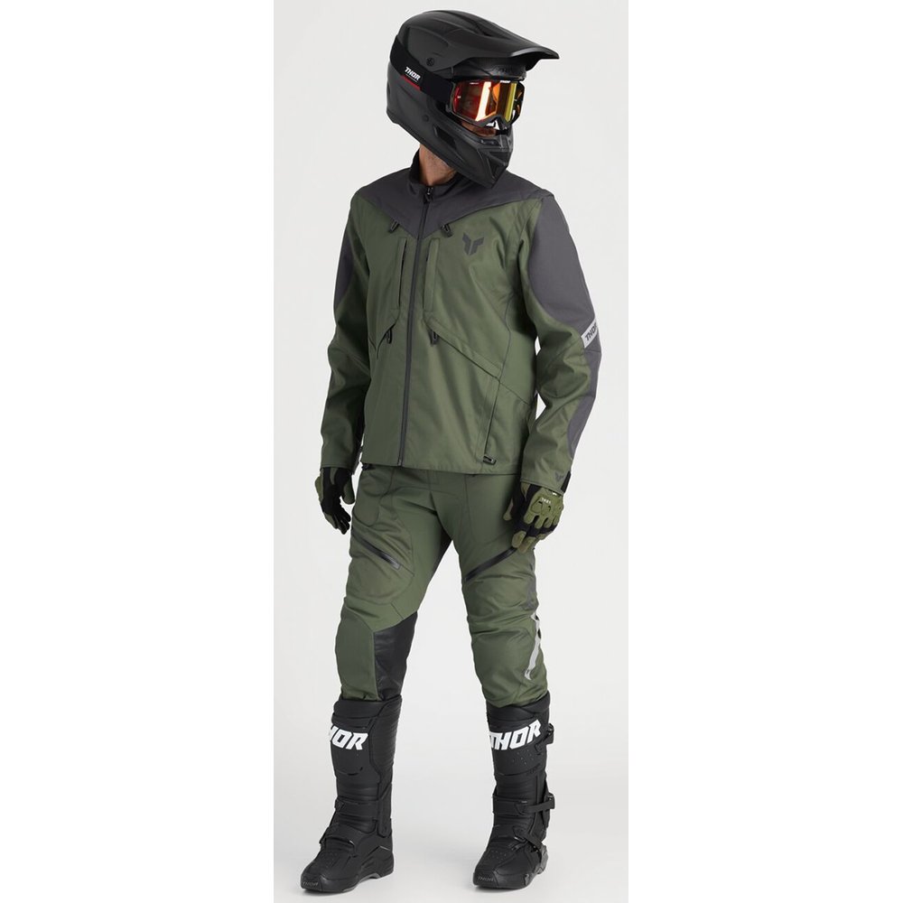 THOR Terrain Enduro Hose Itb army grün grau THOR Terrain Enduro Hose Itb army grün grau