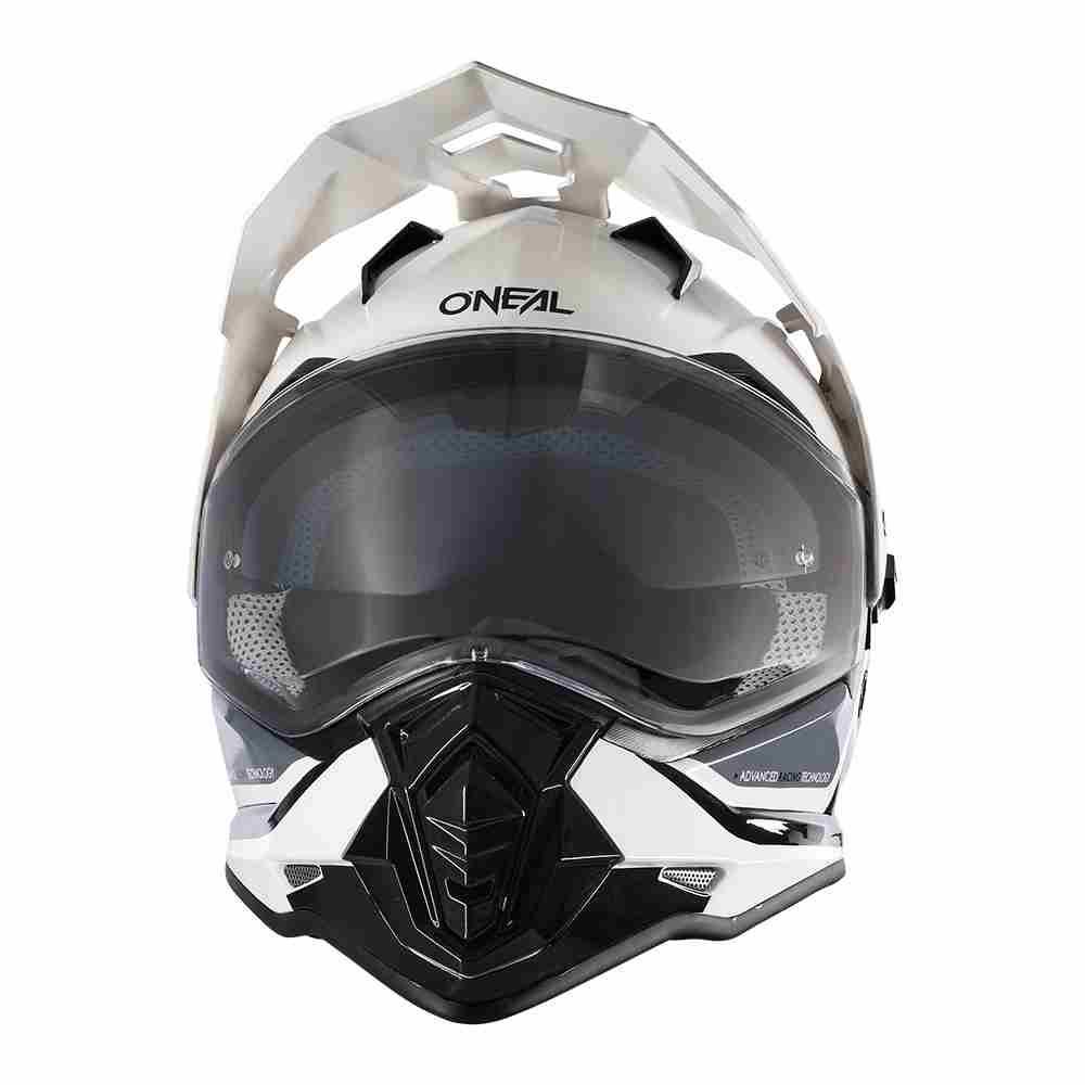 ONEAL Sierra R Enduro Motorrad Helm weiss schwarz grau