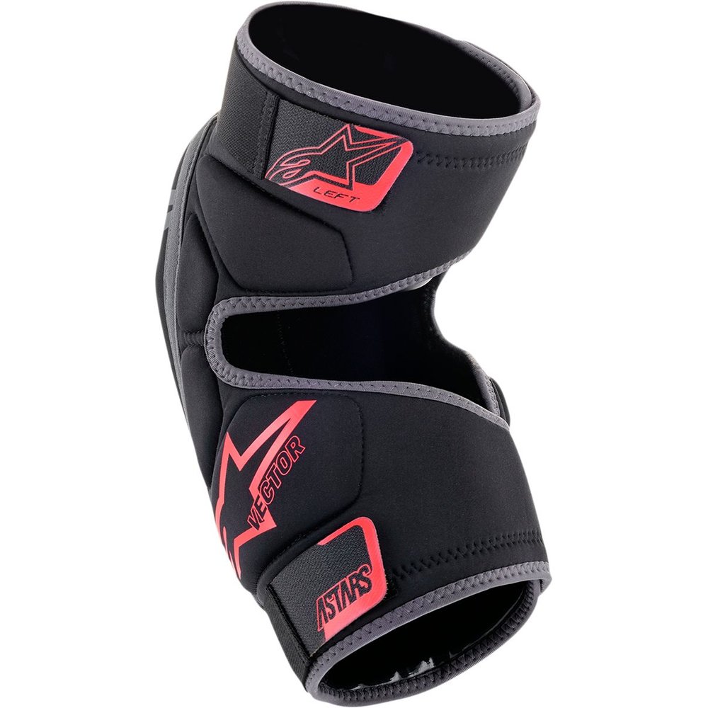 ALPINESTARS Knie Protektoren Vector schwarz rot