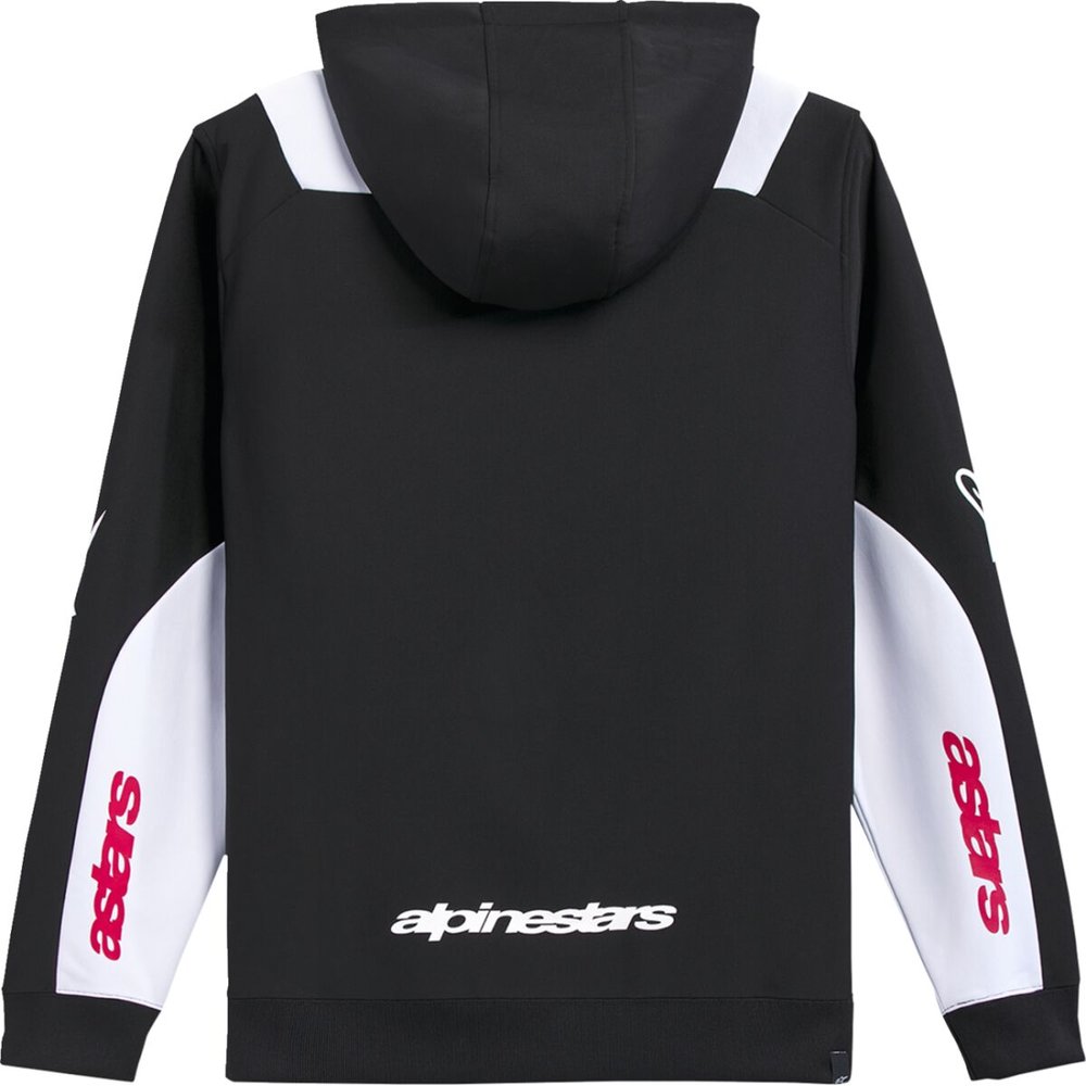 ALPINESTARS Kapuzen Pullover Hoodie Zip Sessions V3 schwarz weiss ALPINESTARS Kapuzen Pullover Hoodie Zip Sessions V3 schwarz weiss
