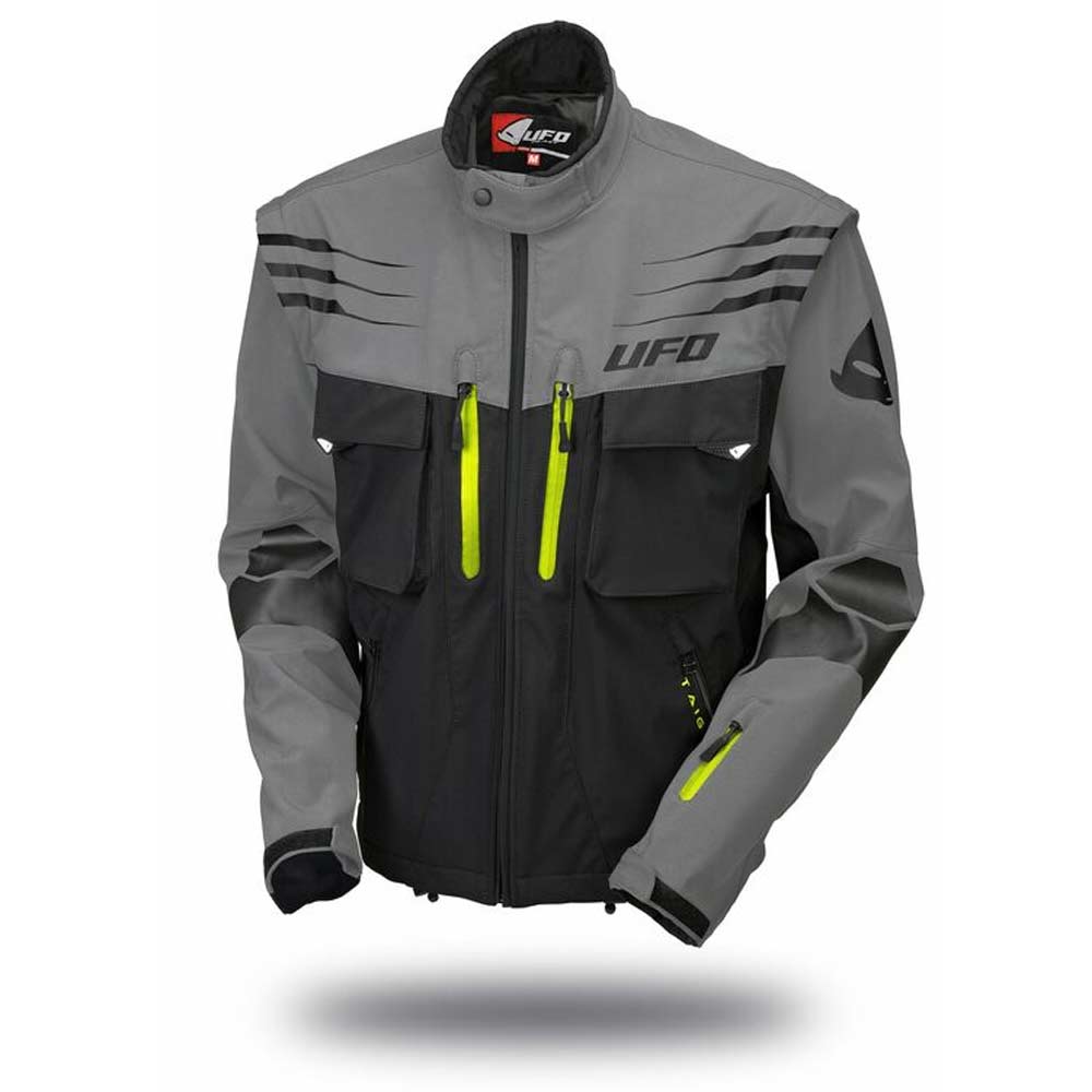 UFO Taiga Motocross Jacke grau