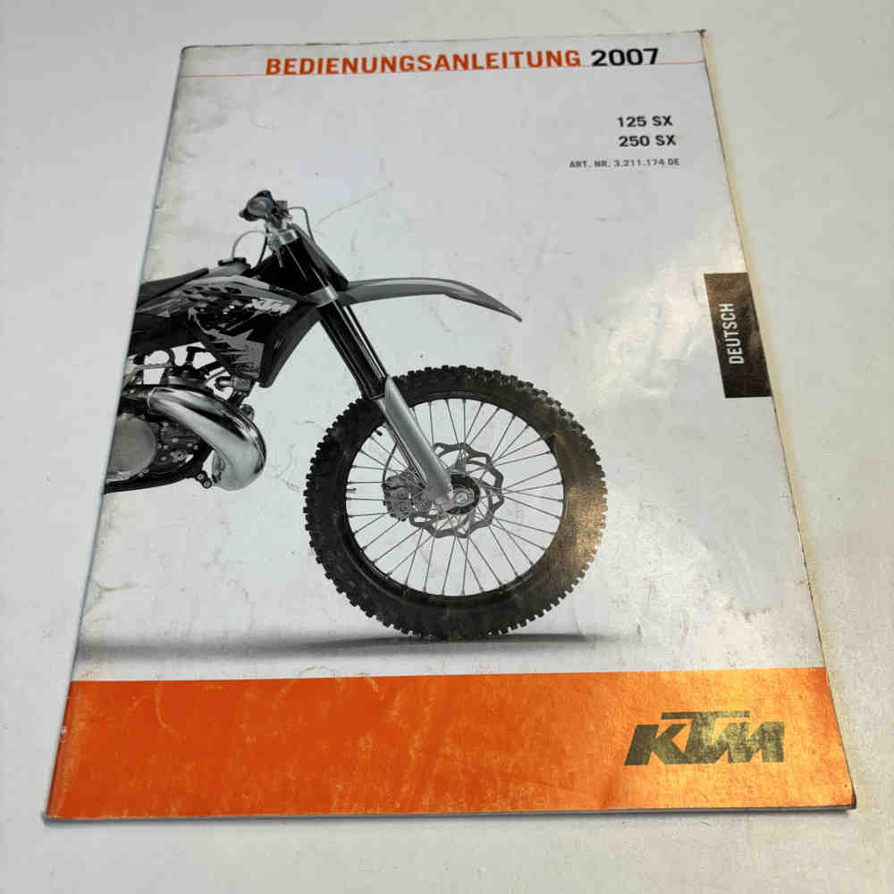 KTM 125/250 SX 2007 3211174de Motorrad-Handbuch gebraucht