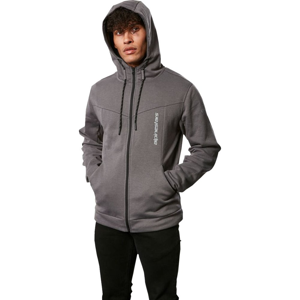 ALPINESTARS Era Premium Zip Hoodie Kapuzen Pullover grau