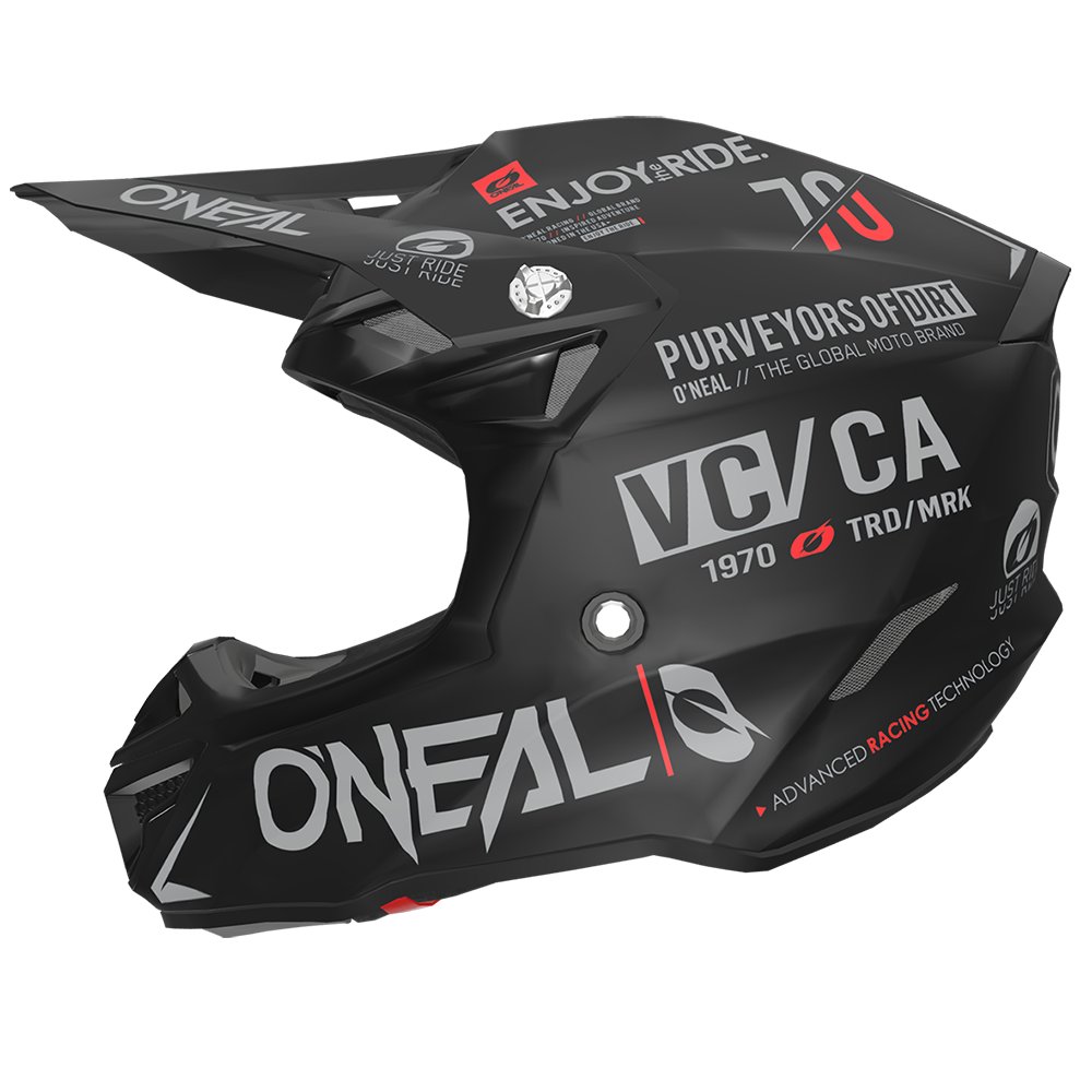 ONEAL 5SRS Polyacrylite Helm Brand schwarz/grau ONEAL 5SRS Polyacrylite Helm Brand schwarz/grau