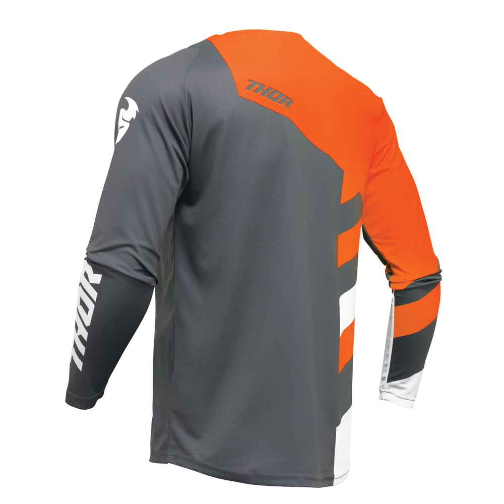 THOR Sector Checker Kinder Jersey grau orange THOR Sector Checker Kinder Jersey grau orange