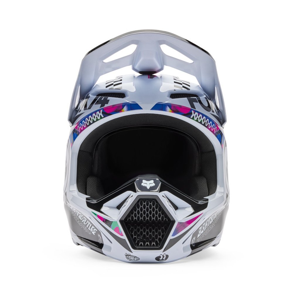FOX V1 IMAGE COSMO Motocross Helm Weiss/Schwarz