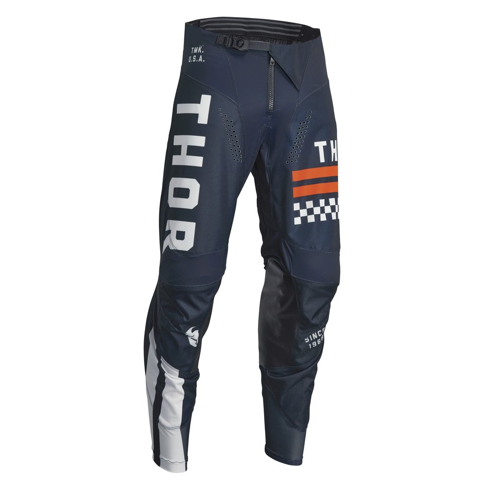 THOR Pulse Combat Kinder Motocross Hose blau weiss