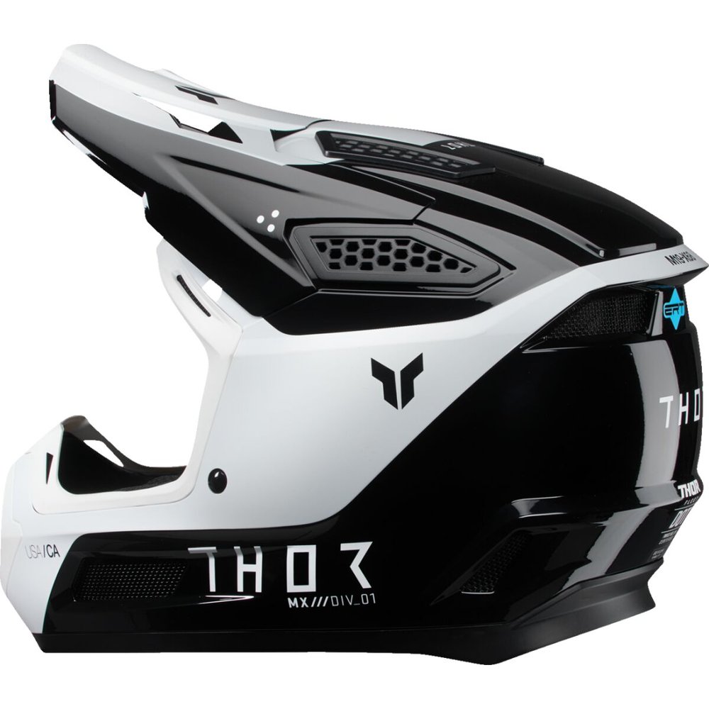 THOR Fleet Motocross Helm Storm schwarz weiss