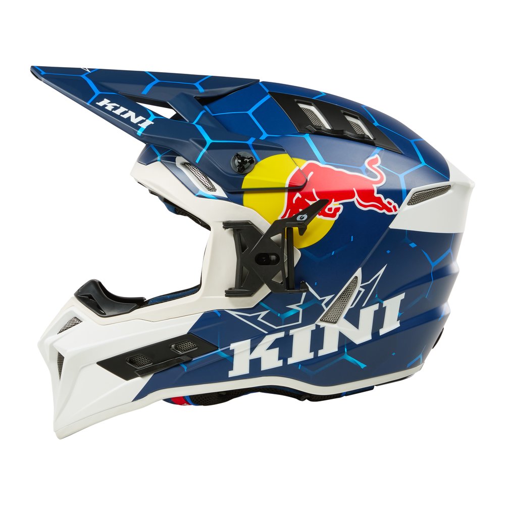 KINI RED BULL EXC Motocross Helm 1.0 blau/weiss