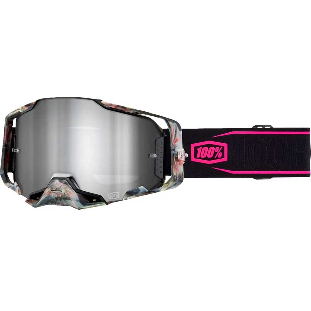 100% Armega Brille Sarcelle verspiegelt silber