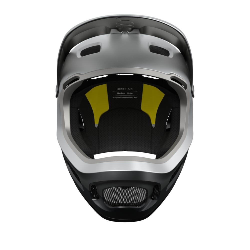 POC Coron Air Mips MTB Helm argentite silber/uranium schwarz matt