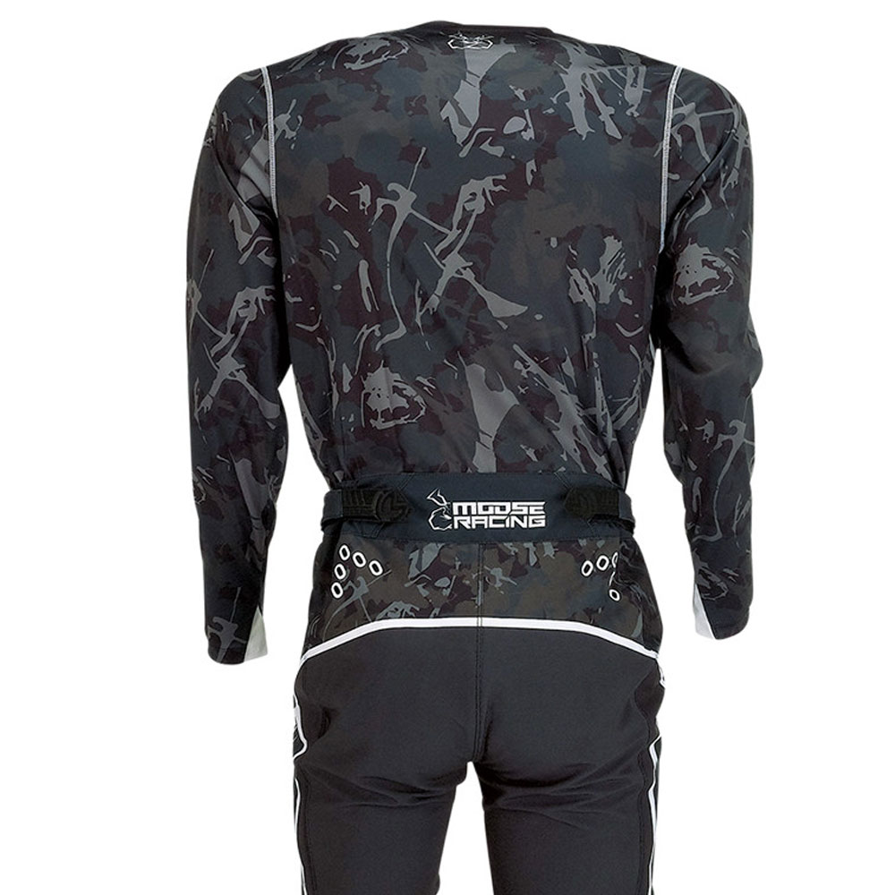 MOOSE RACING Agroid Stealth MX MTB Jersey schwarz grau MOOSE RACING Agroid Stealth MX MTB Jersey schwarz grau