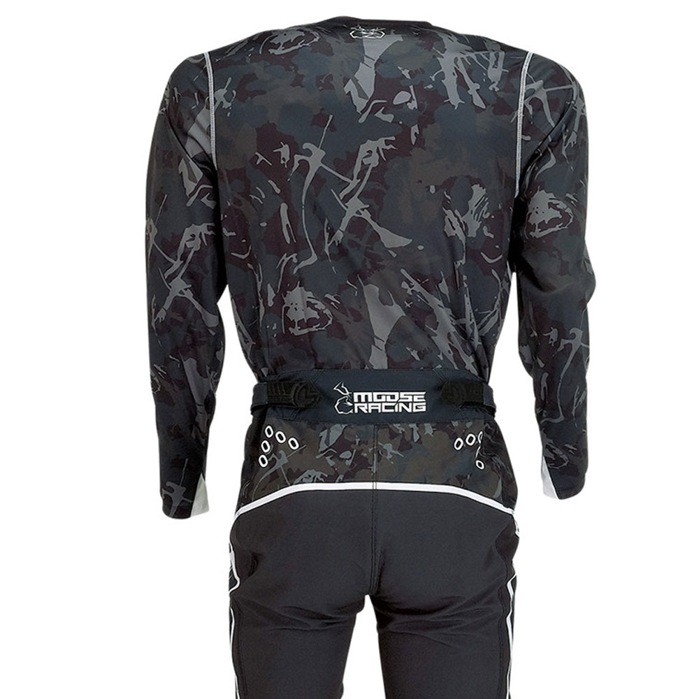 MOOSE RACING Agroid Stealth MX MTB Jersey schwarz grau