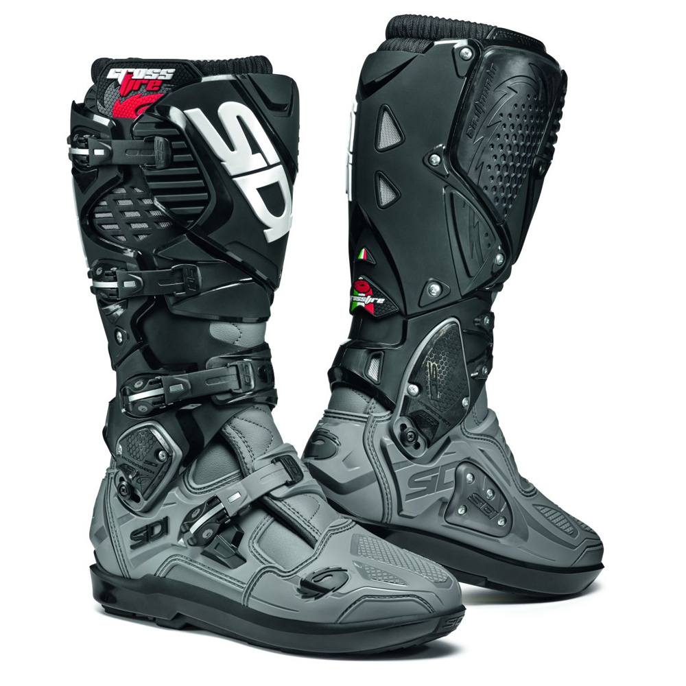 SIDI Crossfire 3 Motocross Stiefel grau schwarz