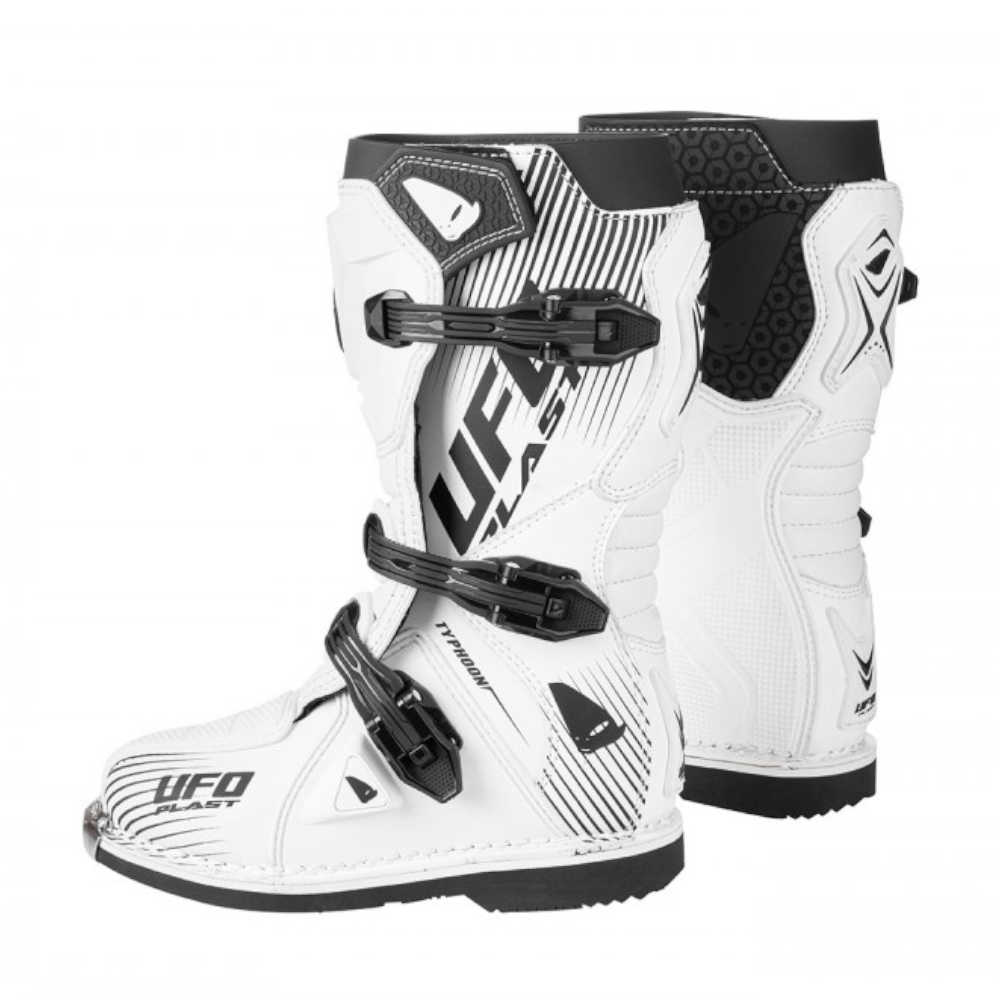 UFO Typhoon Kinder Motocross Stiefel weiss