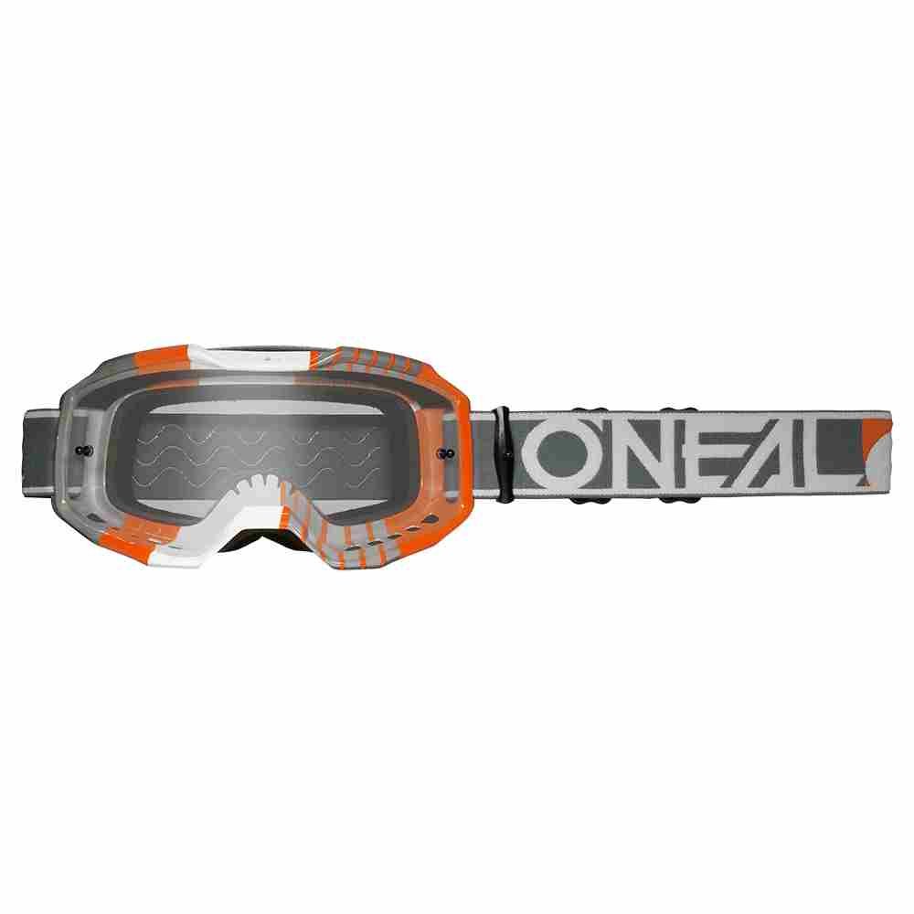 ONEAL B-10 Duplex Brille weiss grau orange - klar ONEAL B-10 Duplex Brille weiss grau orange - klar