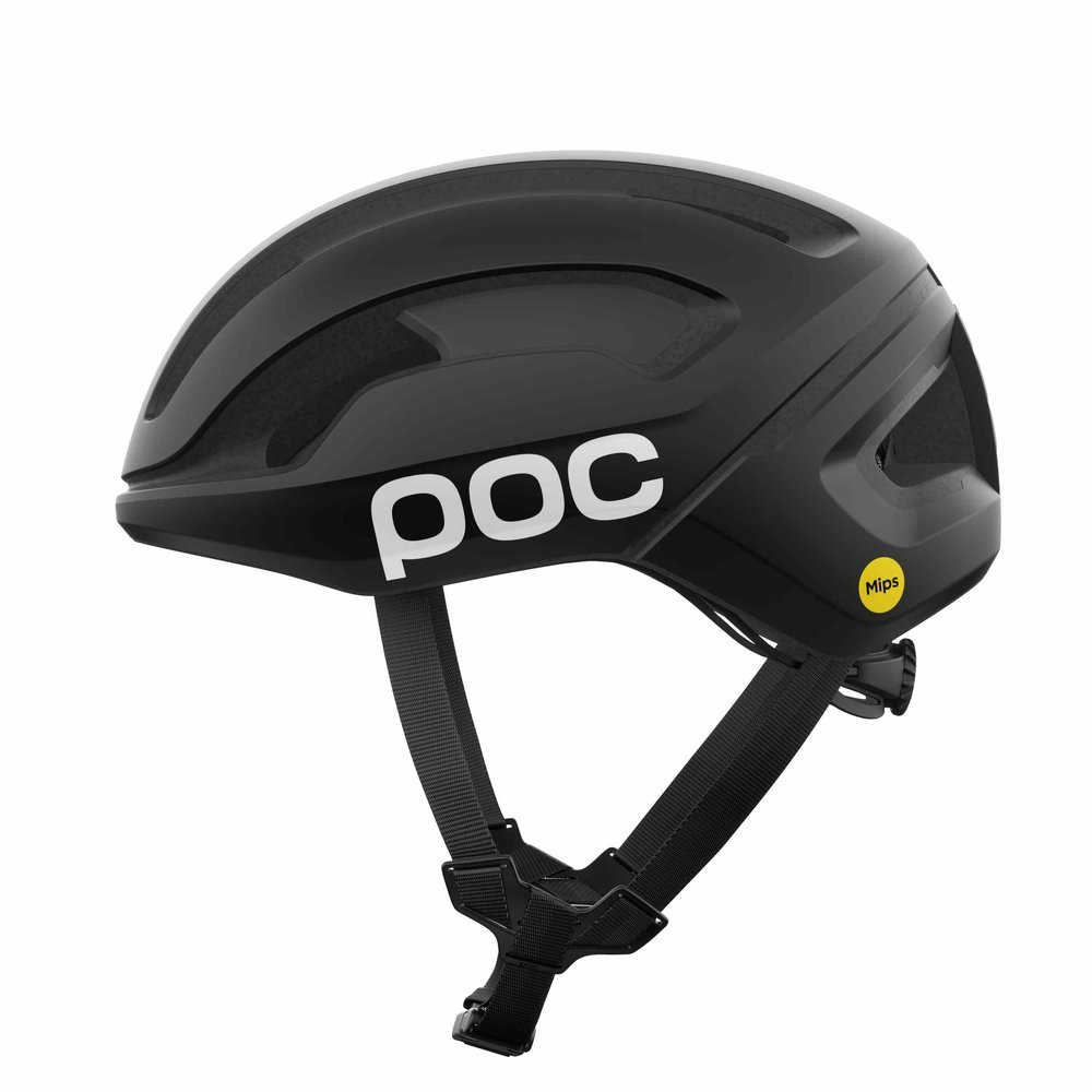POC Omne Air MIPS Gravel Helm Uranium Black Matt/Hydrogen White w. Logo
