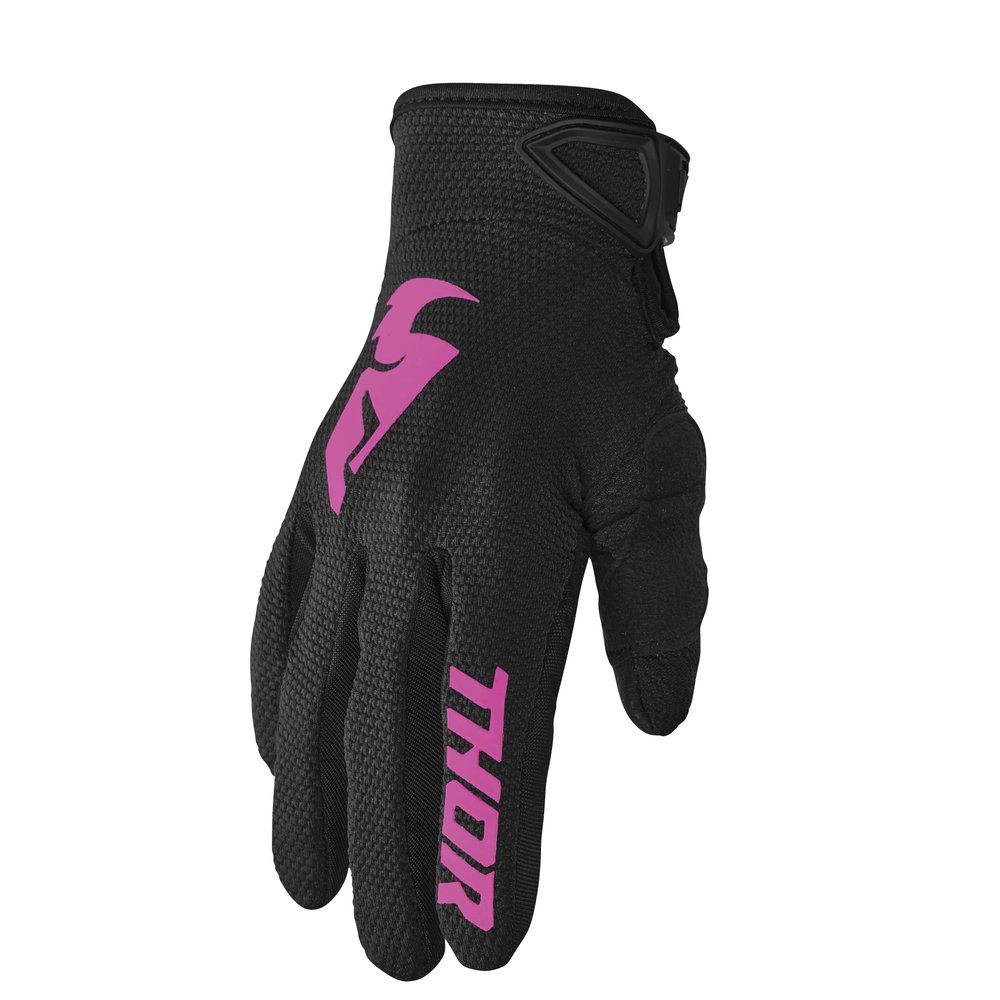 THOR Sector Women Frauen Handschuhe schwarz pink