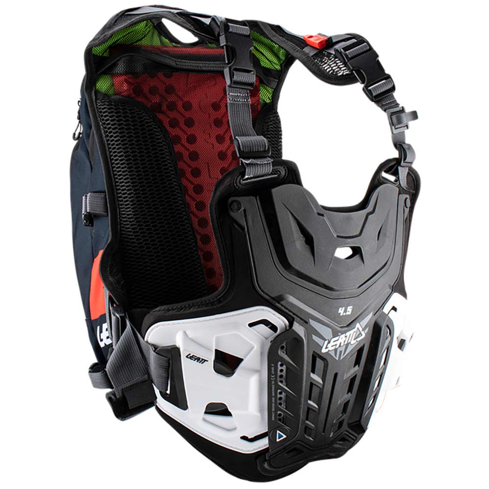 LEATT 4.5 Hydra Brustpanzer mit integriertem Rucksack + Trinksystem schwarz rot
