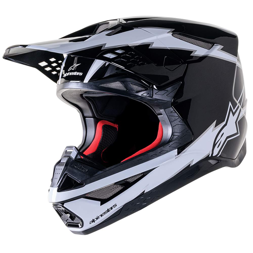 ALPINESTARS Supertech M10 Amp Motocross Helm schwarz weiss