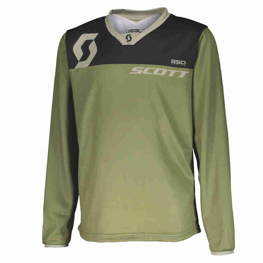 SCOTT 350 Dirt Kids Kinder Jersey grün tan SCOTT 350 Dirt Kids Kinder Jersey grün tan