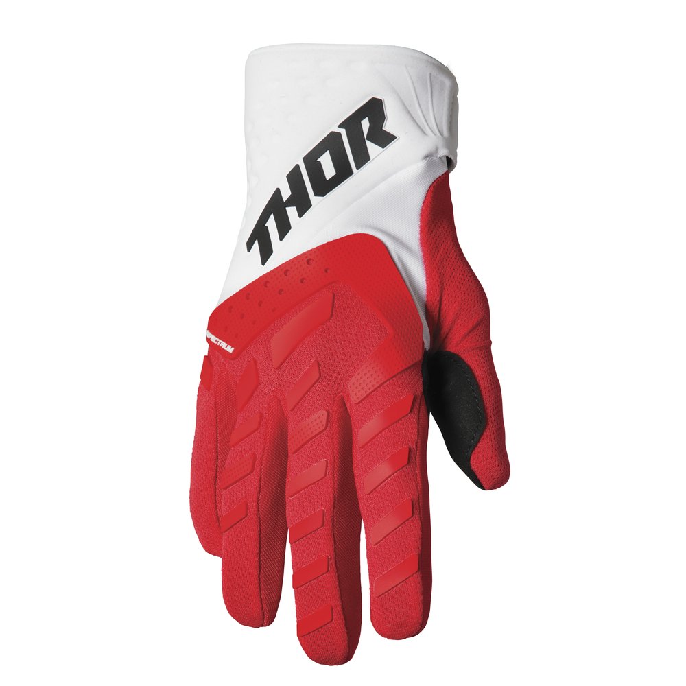 THOR Spectrum Youth Kinder Motocross Handschuhe rot weiss